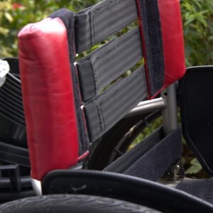 Red Leather Top Upholstery