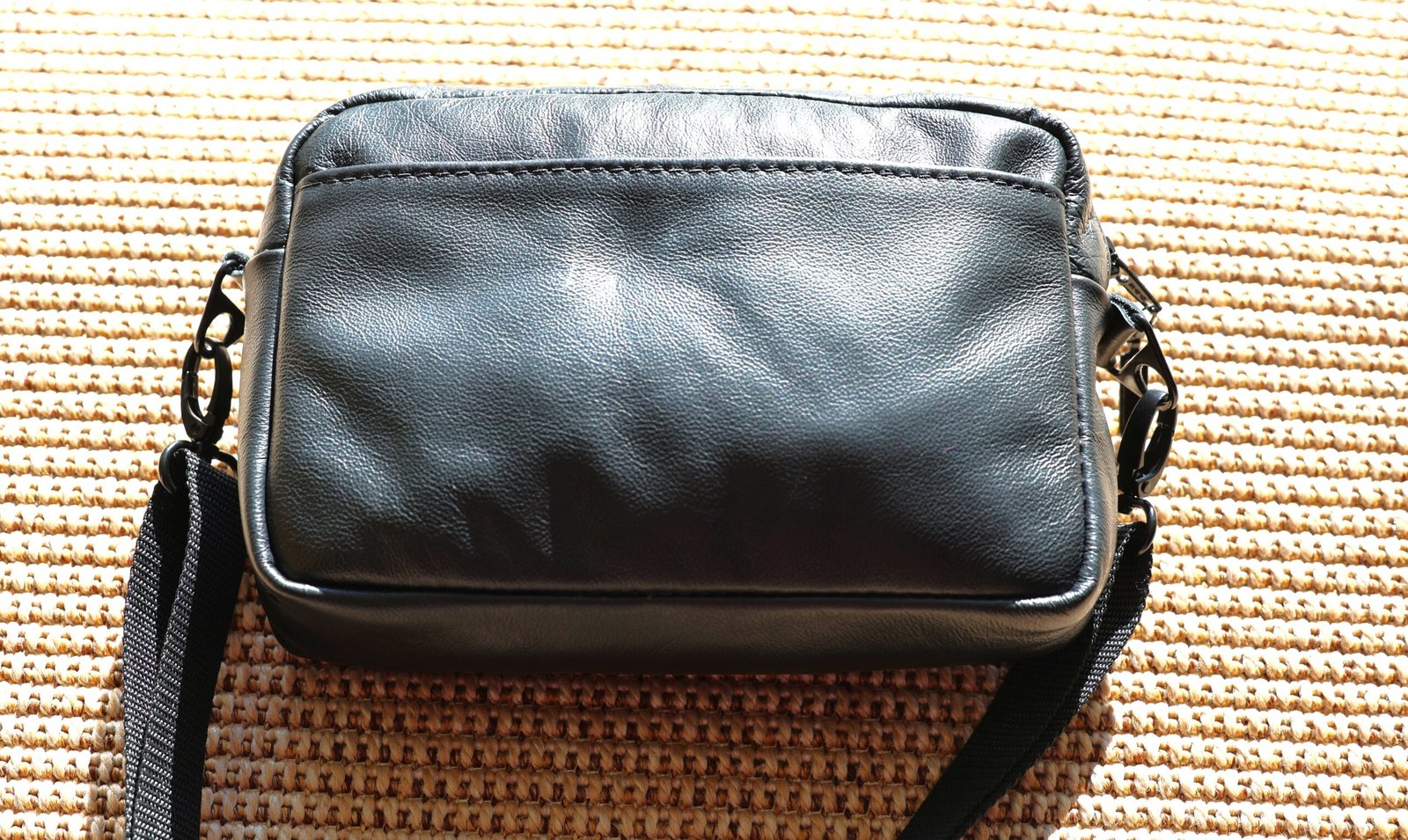 Black Leather Wheelchair Bag (Under-seat) - Image 9