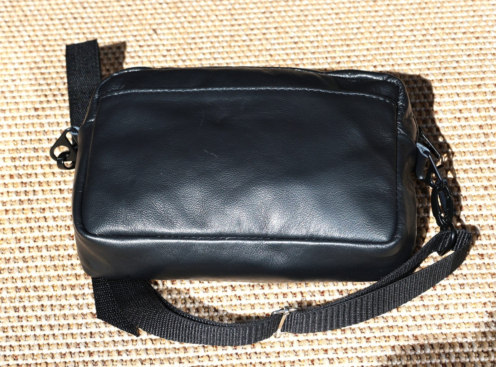 Black Leather Wheelchair Bag (Under-seat) - Image 10