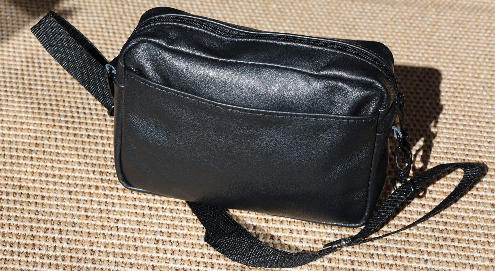 Black Leather Wheelchair Bag (Under-seat) - Image 13